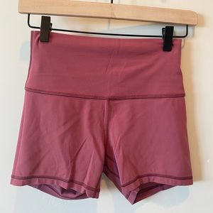 Lululemon 4 inch shorts size 4 in berry color